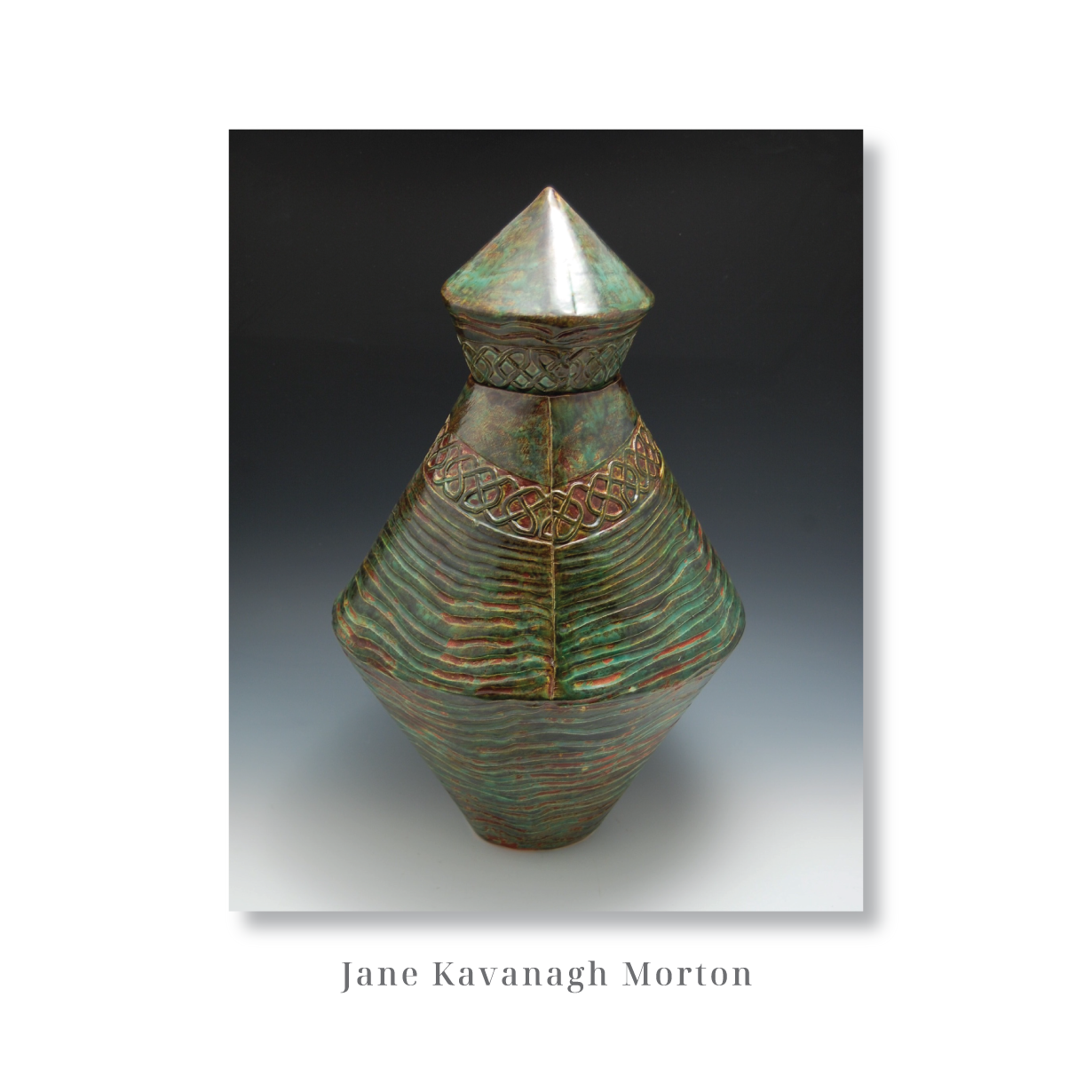 Celtic Pot – Jane Kavanagh Morton – Delaware Artist Celtic Pot - Jane Kavanagh Morton - Delaware Artist