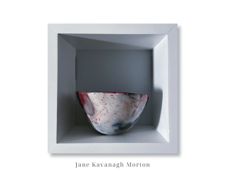 Red Splattered Pot - Jane Kavanagh Morton - Delaware Artist